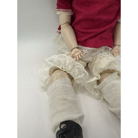 Antique German Bisque 25” Armand Marseille 390 A 5 M Doll Blue Eyes Read - Picture 3 of 7